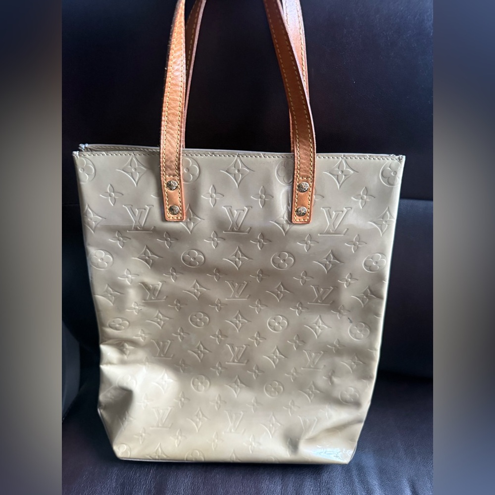 Vintage Louis Vuitton yellow Vernis Monogram Tote bag